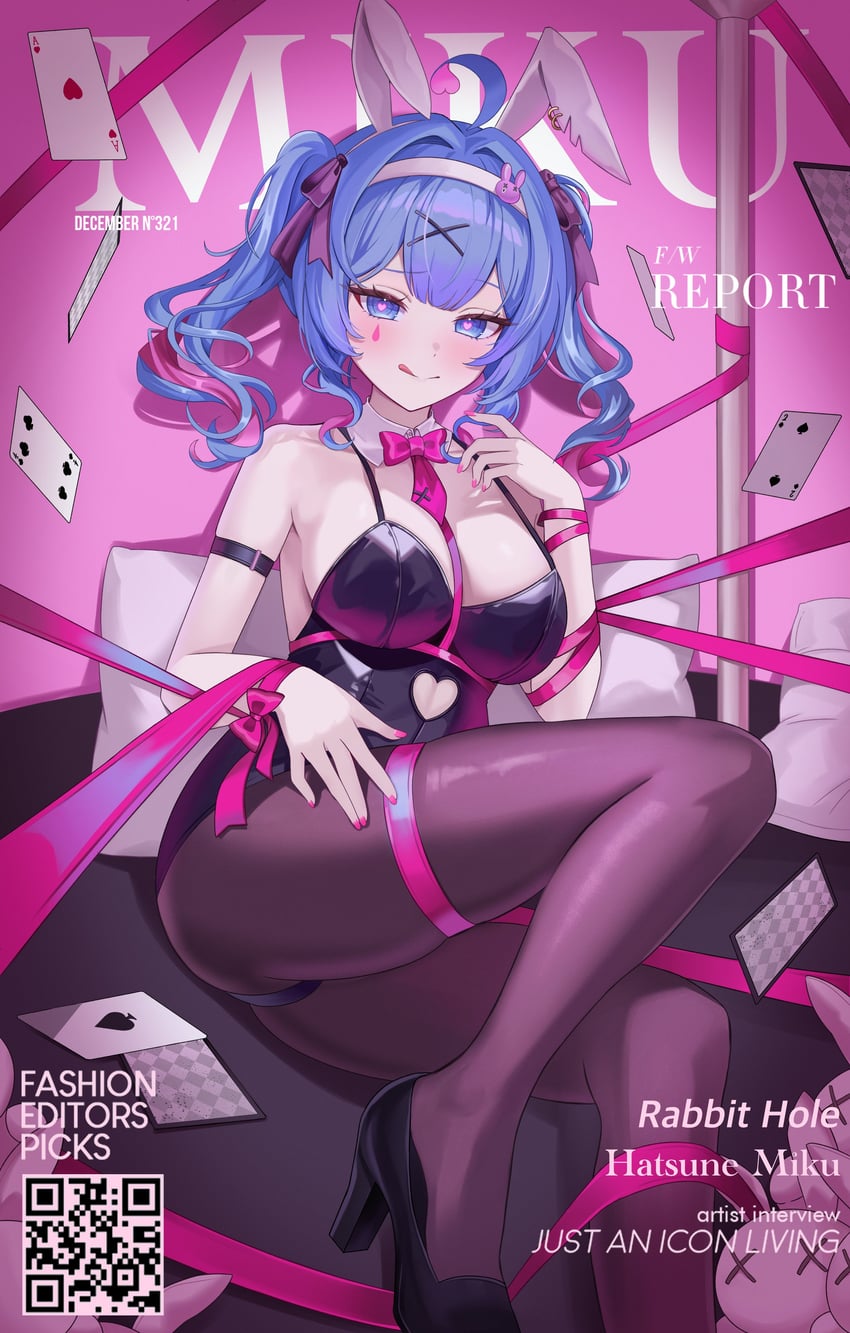 hatsune miku (vocaloid and 1 more) drawn by borii