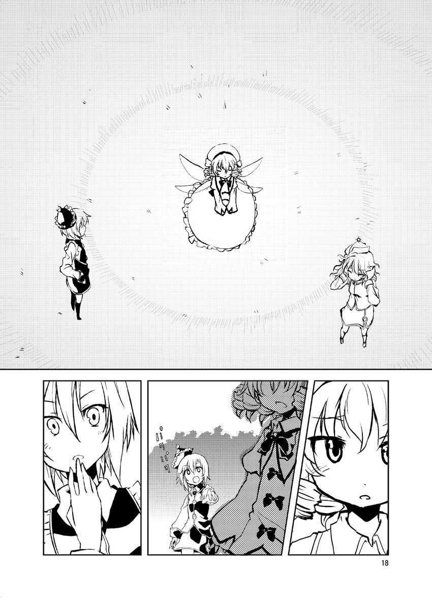 lunasa prismriver, luna child, and merlin prismriver (touhou) drawn by amagase_lyle