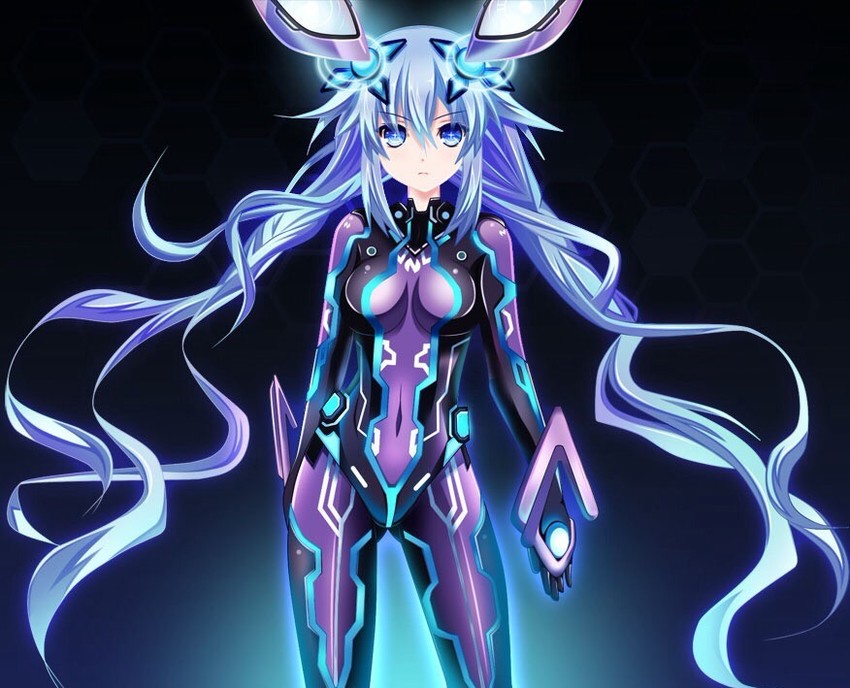 purple heart and next purple (neptune and 1 more) drawn by aqua_(suibotsu)