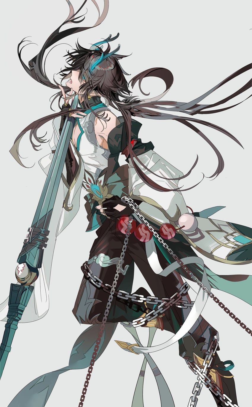 dan heng (honkai and 1 more) drawn by solardark09