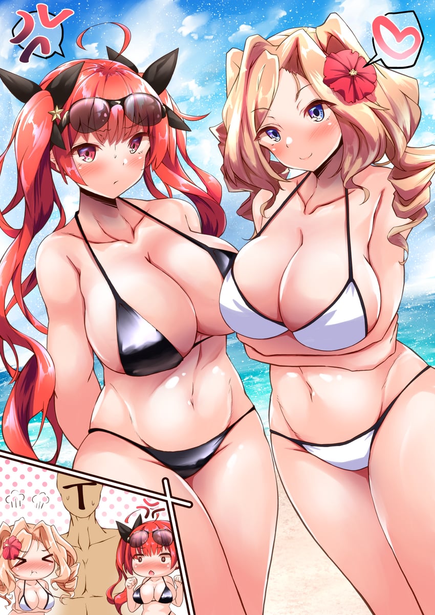 admiral and honolulu (kantai collection and 1 more) drawn by pulumelo
