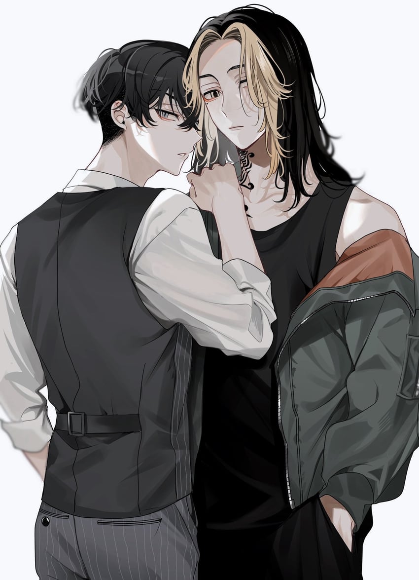 matsuno chifuyu and hanemiya kazutora (tokyo revengers) drawn by neconecowc