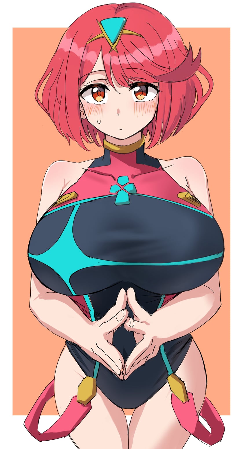 pyra (xenoblade chronicles and 1 more) drawn by ereka