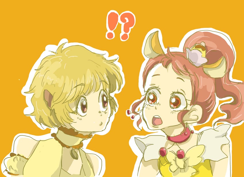 fong pudding and mew pudding (precure and 1 more) drawn by r_egulus