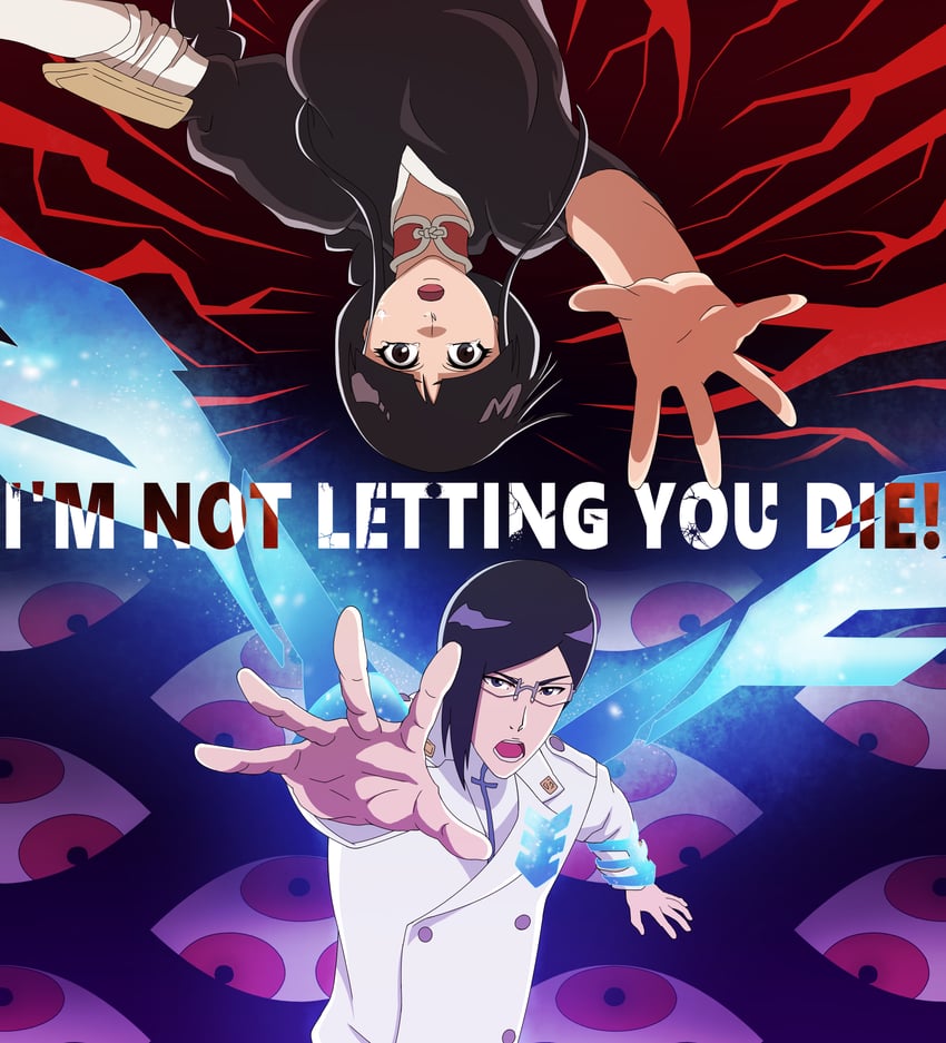 kurotsuchi nemu, ishida uryuu, and pernida parnkgjas (bleach and 1 more) drawn by subiras