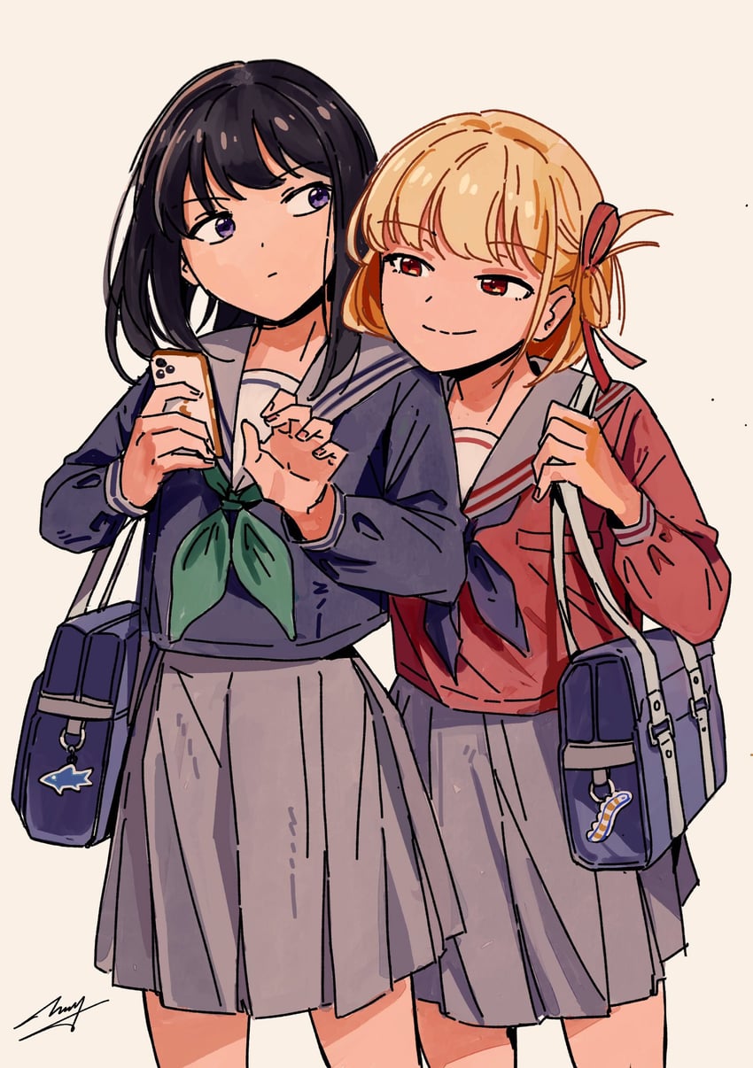 nishikigi chisato and inoue takina (lycoris recoil) drawn by nguyen_huy