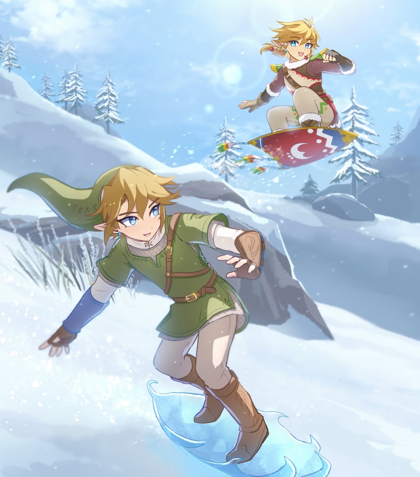 link (the legend of zelda and 2 more) drawn by enni
