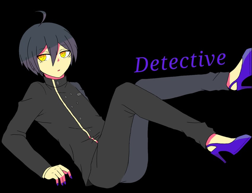 saihara shuichi (danganronpa and 1 more) drawn by kiyomithu-0504