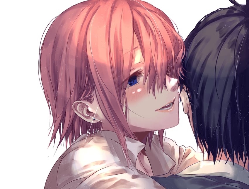 nakano ichika and uesugi fuutarou (go-toubun no hanayome) drawn by nununu_(nununu386)