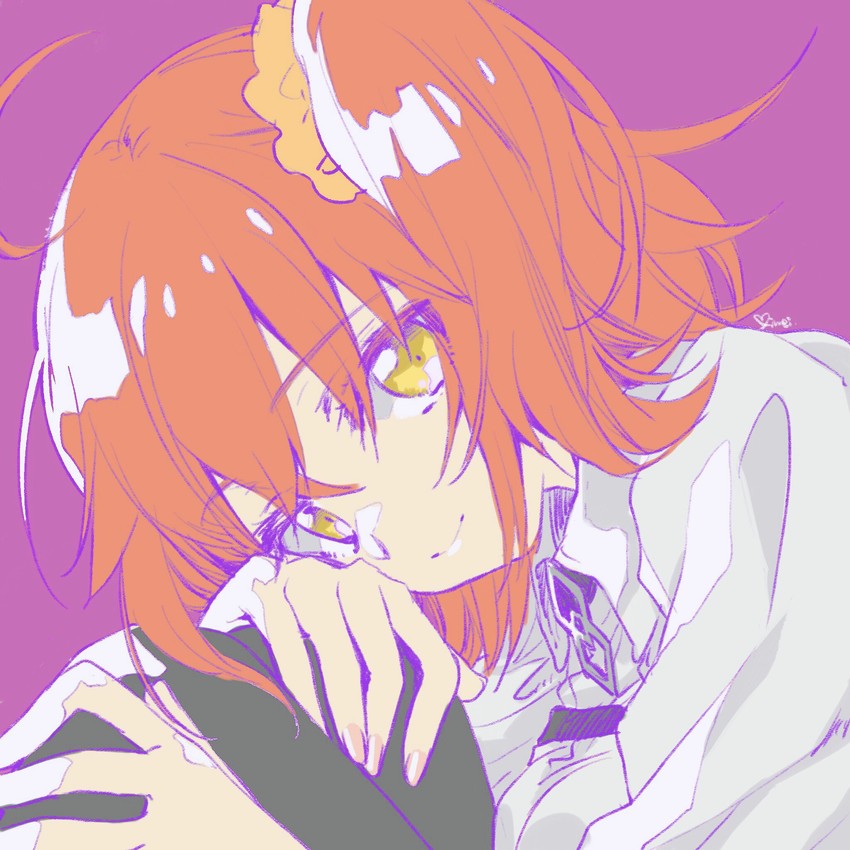 fujimaru ritsuka (fate and 1 more) drawn by kuroi_mimei
