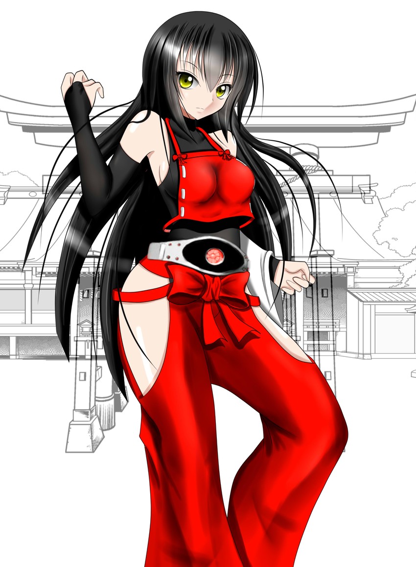 sendai hakurei no miko (original and 2 more) drawn by sakura_kyuma