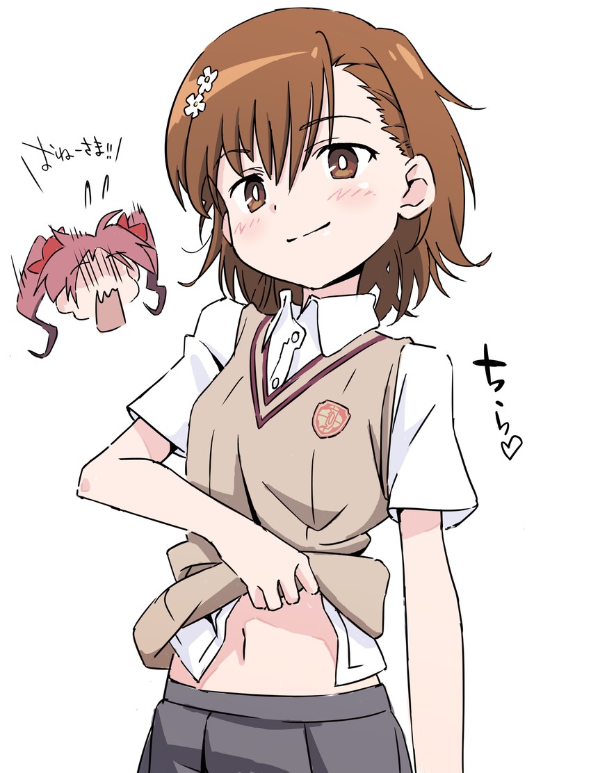 misaka mikoto and shirai kuroko (toaru majutsu no index and 1 more) drawn by mugi0913
