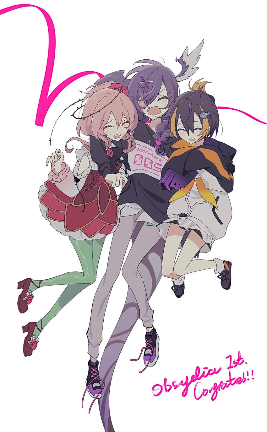 selen tatsuki, petra gurin, and rosemi lovelock (nijisanji and 1 more) drawn by masa_industrie