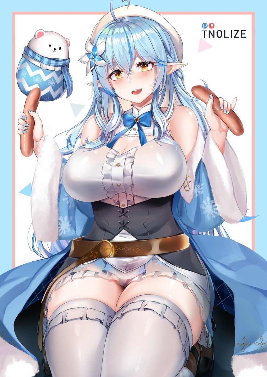 yukihana lamy and daifuku (hololive) drawn by tnolize