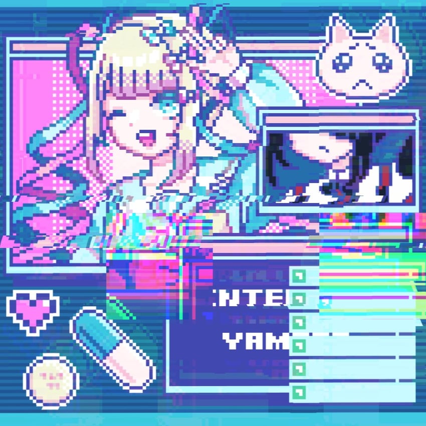 chouzetsusaikawa tenshi-chan, ame-chan, and pien cat (needy girl overdose) drawn by tori_maro