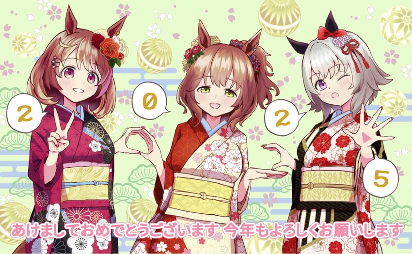 curren chan, aston machan, and north flight (umamusume) drawn by shiroiro_en