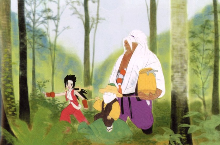 naoe koutetsu, naoe shigen, and genbu no okina (bakumatsu rouman) drawn by senno_aki