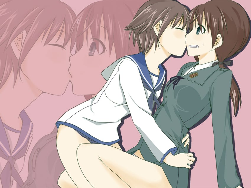 miyafuji yoshika and gertrud barkhorn (world witches series and 1 more) drawn by zol_(rambling7)