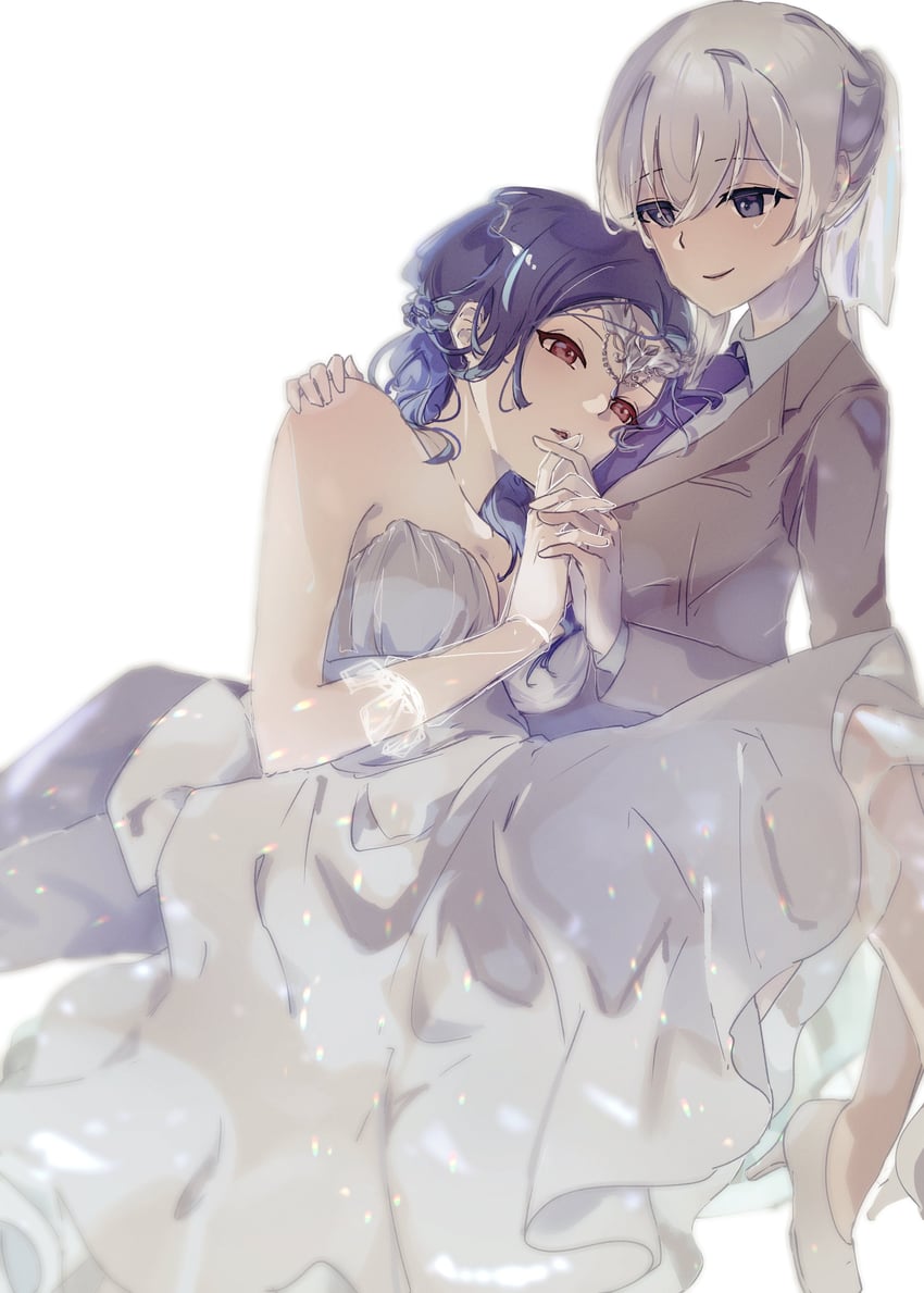 rosalinde friedegunde von otto and ishigami mio (assault lily) drawn by jiropi