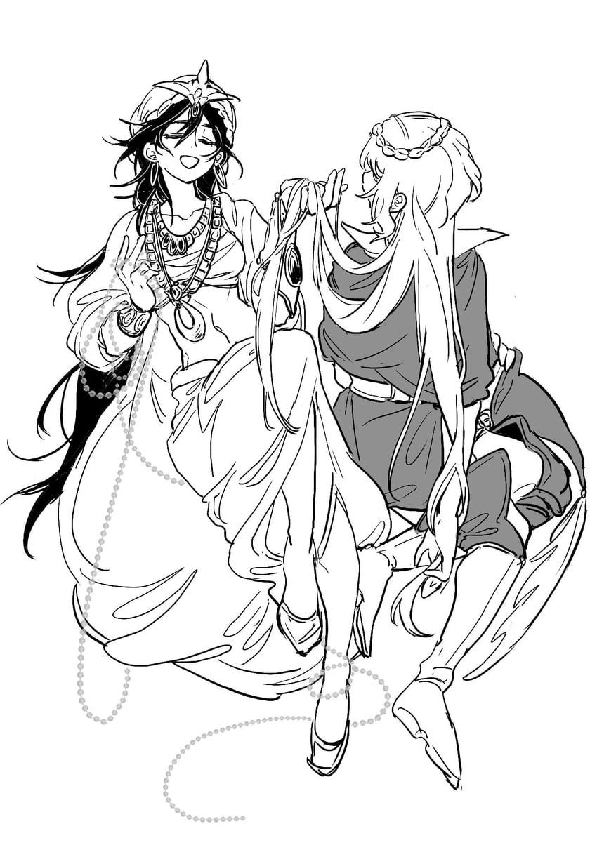 sinbad and yunan (magi the labyrinth of magic) drawn by xuancheng