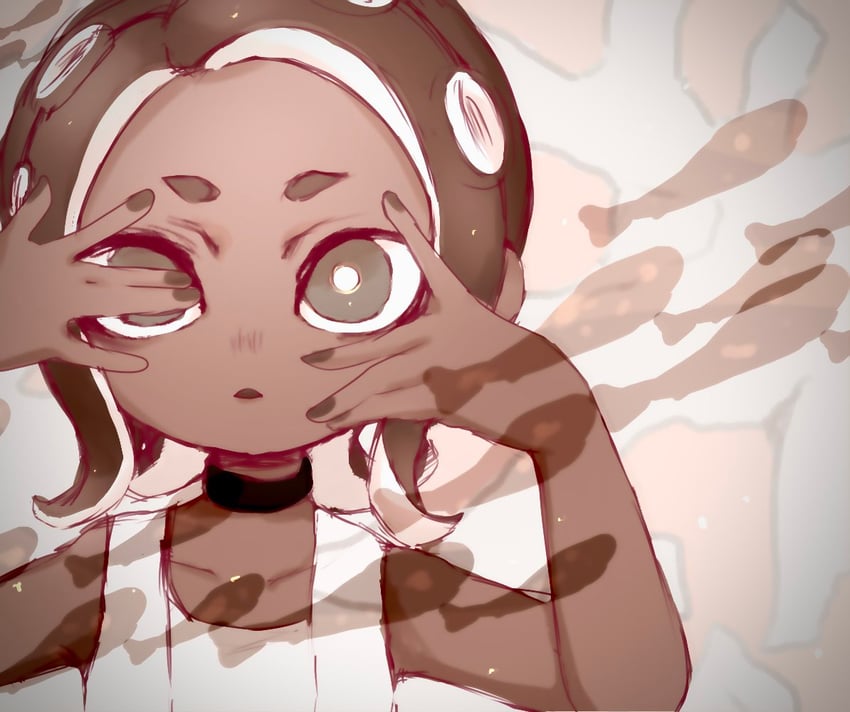 octoling player character, octoling girl, and agent 8 (splatoon and 2 more) drawn by umiko236