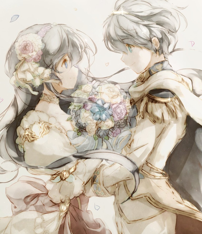 marth and caeda (fire emblem and 2 more) drawn by kuma_setta