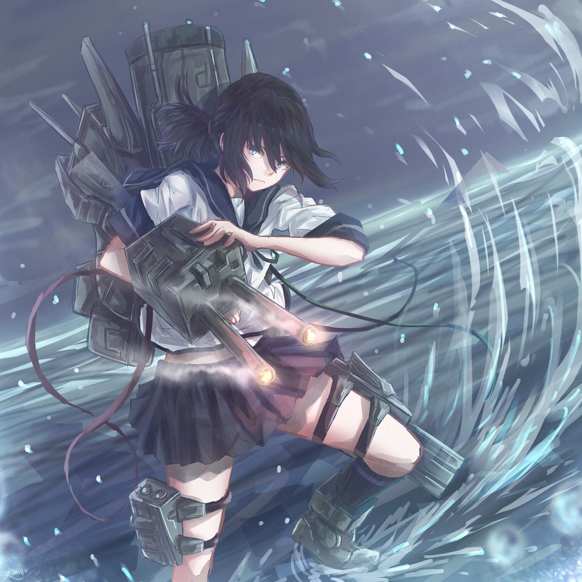 fubuki and fubuki kai ni (kantai collection) drawn by yomi_(yomi14_pyaon)