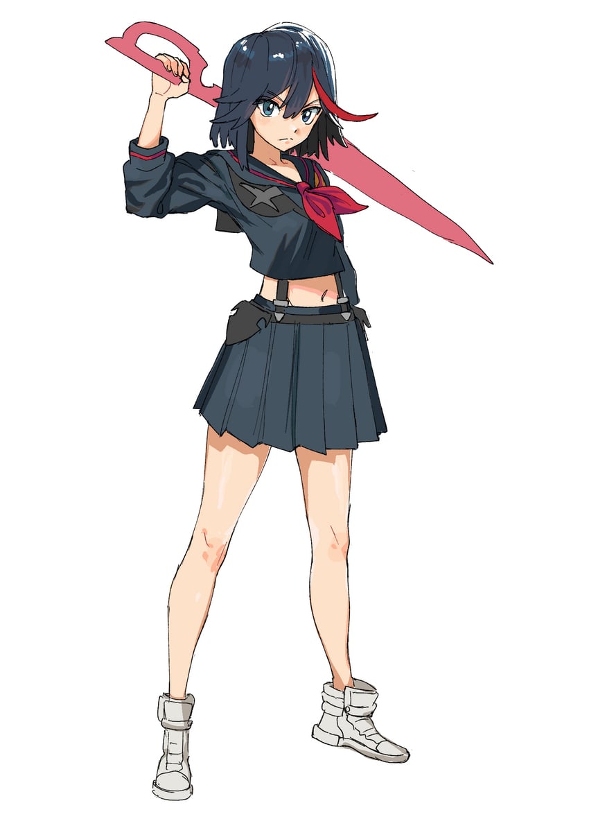 matoi ryuuko and senketsu (kill la kill) drawn by matheus_felipe