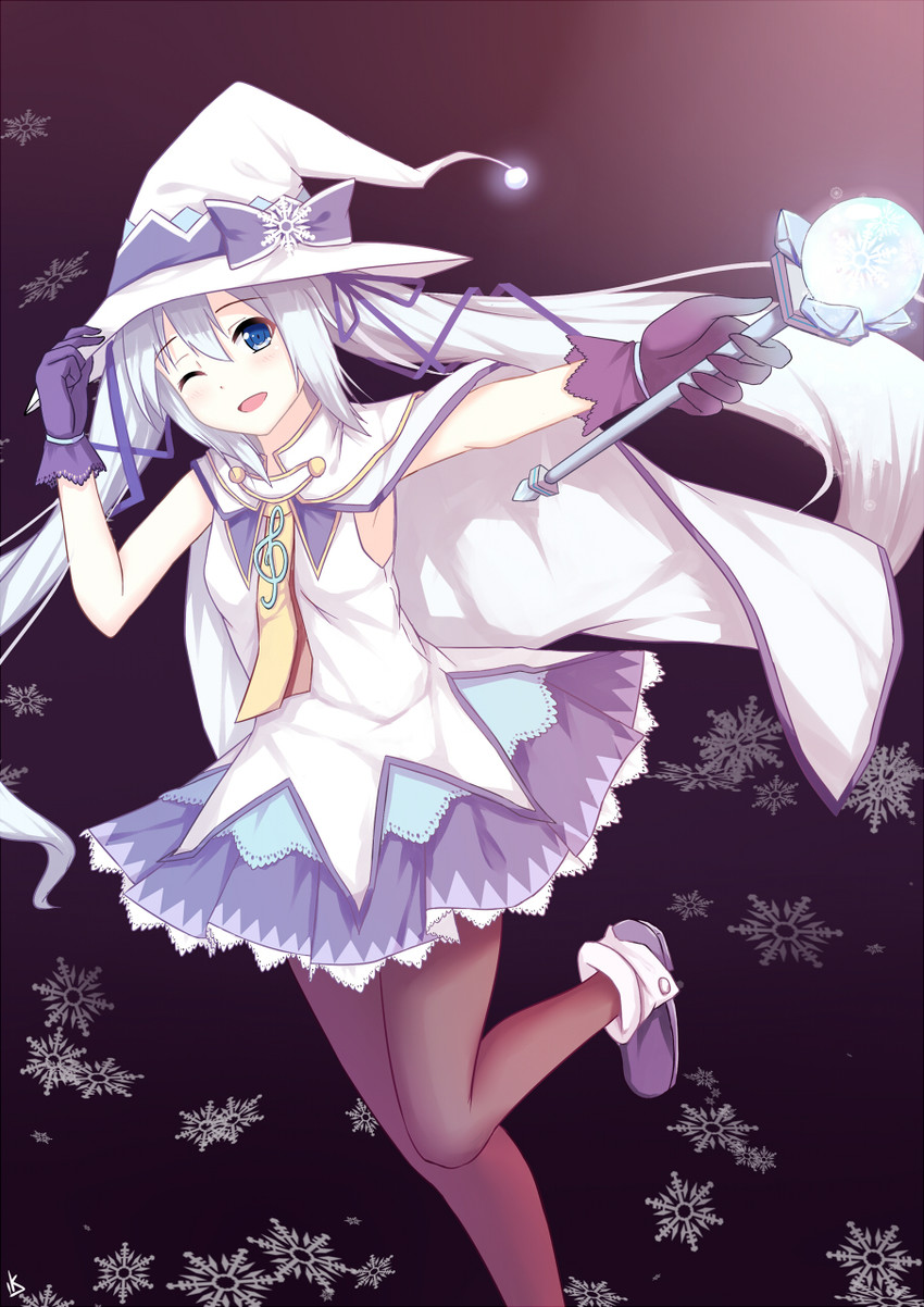 hatsune miku and yuki miku (vocaloid and 1 more) drawn by itachi_kanade