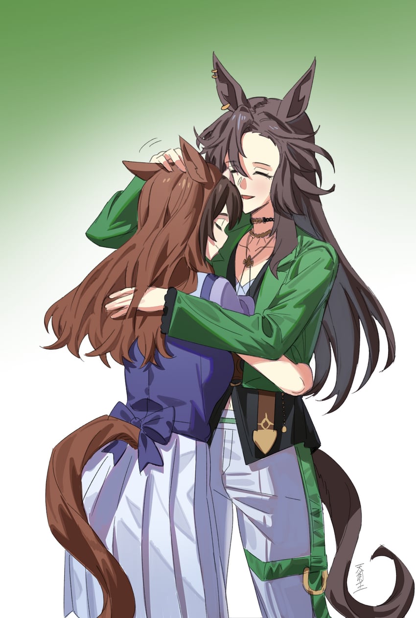 symboli rudolf and speed symboli (umamusume) drawn by matoi_sakuretsu