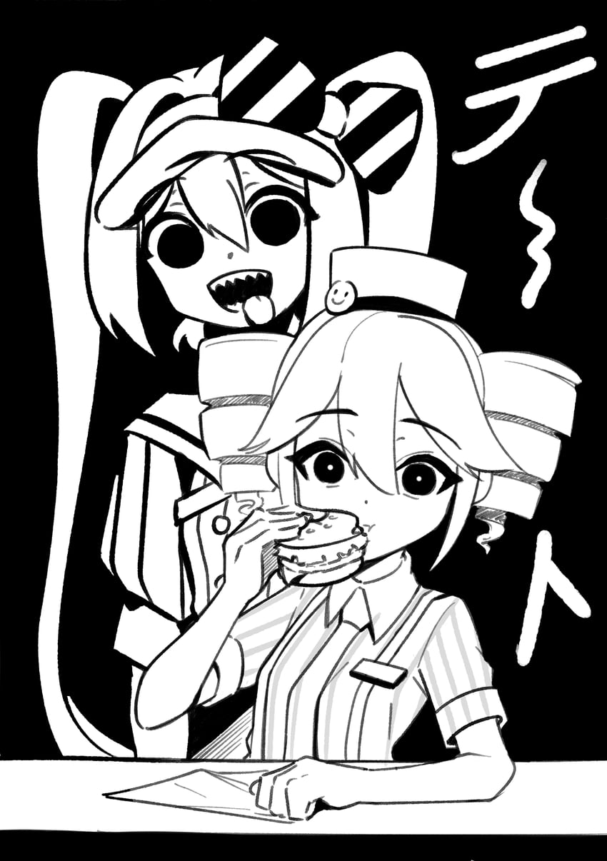 hatsune miku and kasane teto (vocaloid and 2 more) drawn by nezumin
