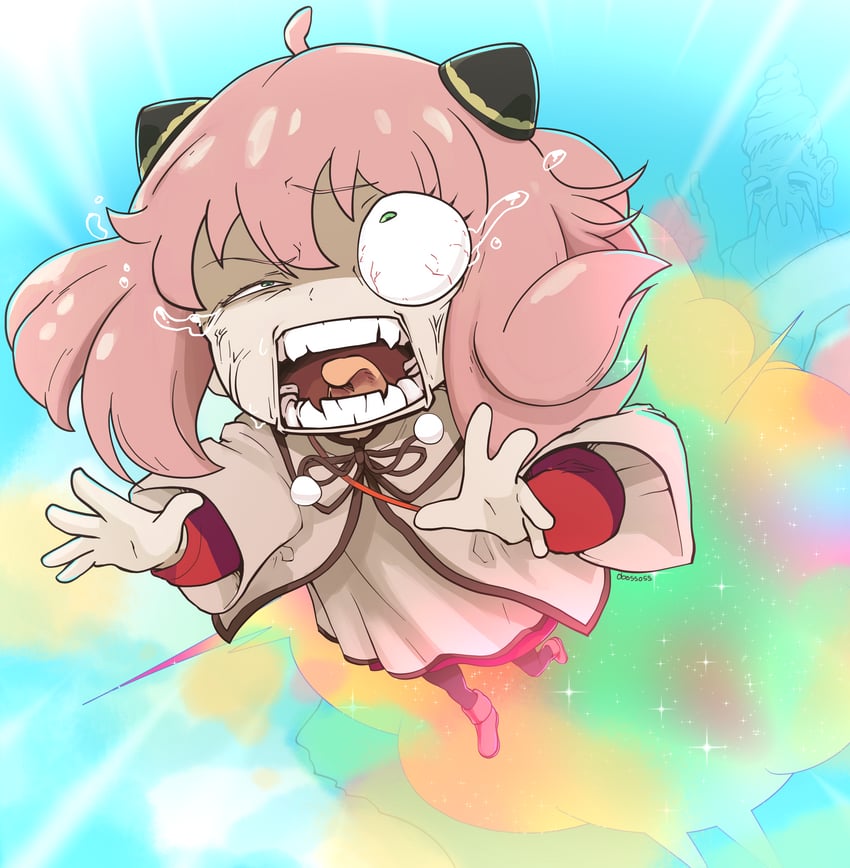 anya (spy x family and 1 more) drawn by obossoss