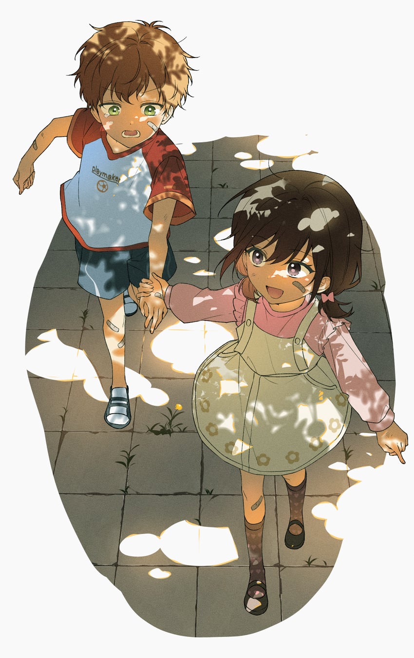 shinonome ena and shinonome akito (project sekai) drawn by mikan_(migwang)