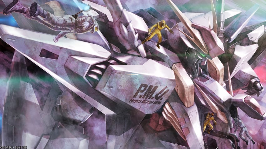 xi gundam (gundam and 3 more) drawn by tenjin_hidetaka