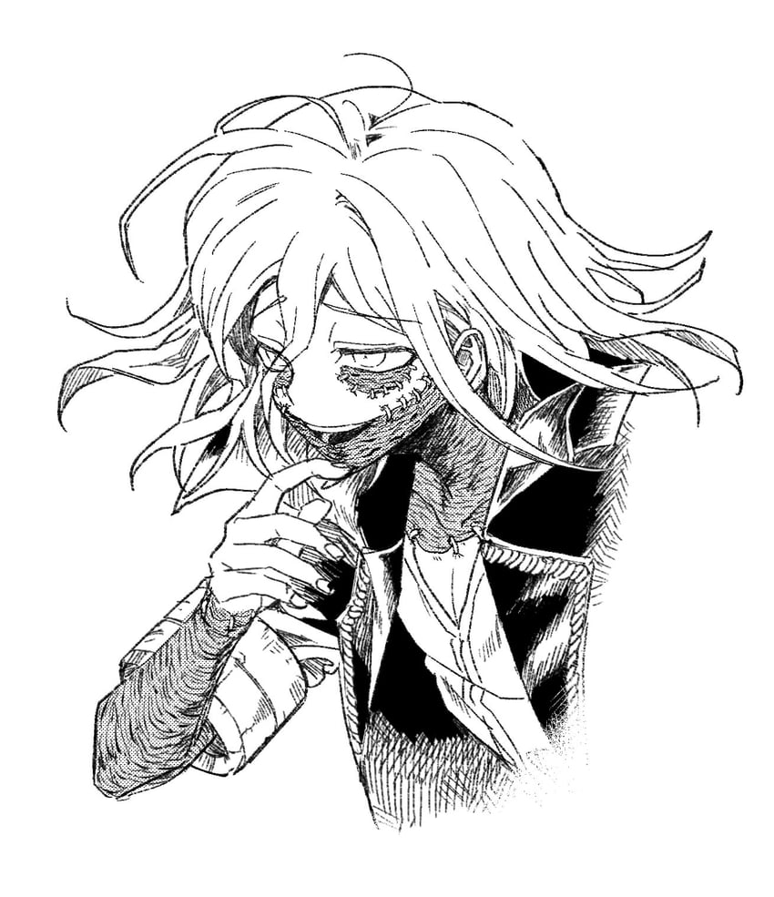 oma kokichi, dabi, and shimono hiro (danganronpa and 2 more) drawn by setubigo