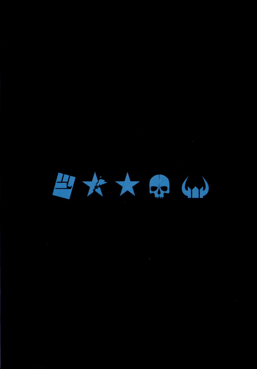 black rock shooter, dead master, strength, black gold saw, and insane black rock shooter (black rock shooter)