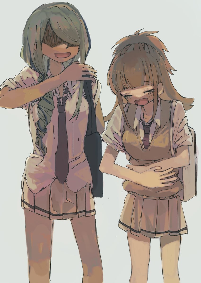 rena and miyazaki (watashi ga motenai no wa dou kangaetemo omaera ga warui!) drawn by meimeiner