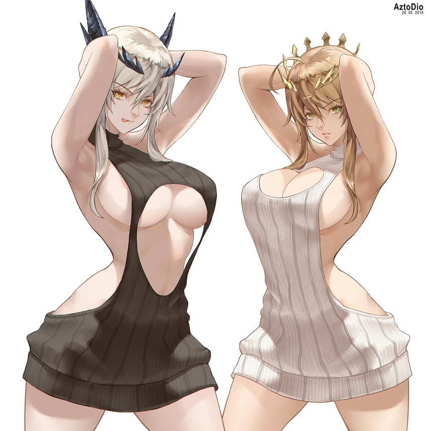 artoria pendragon (fate and 1 more) drawn by aztodio