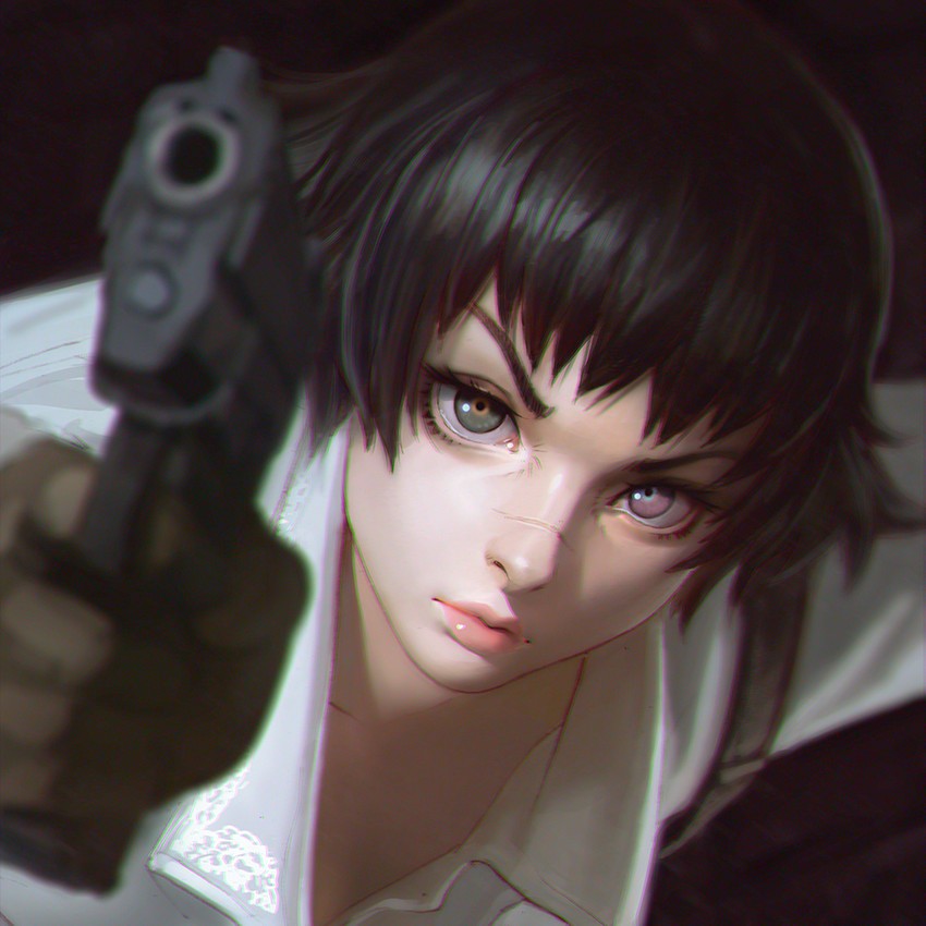 lady (devil may cry and 1 more) drawn by ilya_kuvshinov