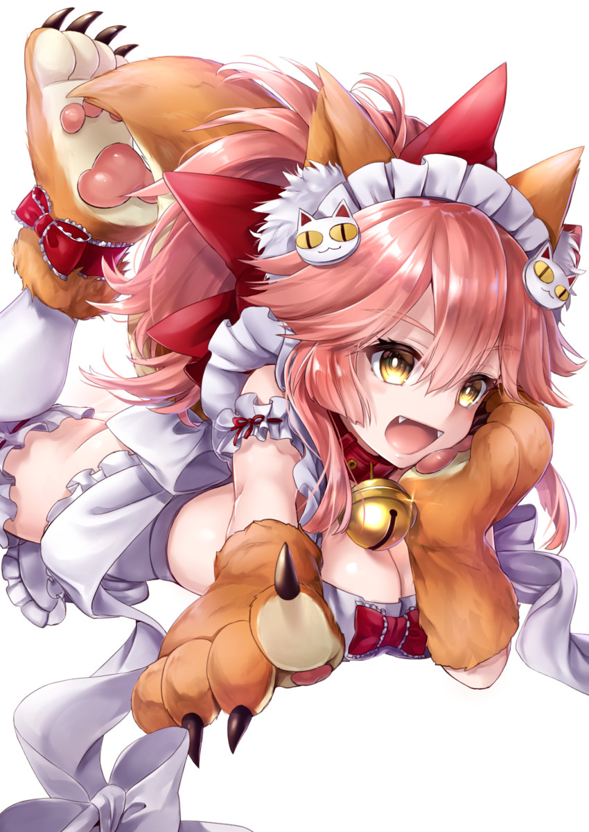 tamamo and tamamo cat (fate and 1 more) drawn by hane_yuki