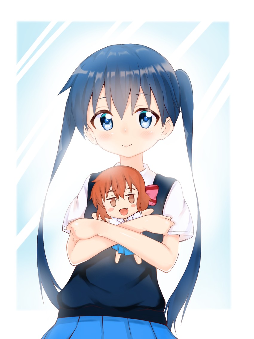 komichi aya and inokuma youko (kin-iro mosaic) drawn by kerun