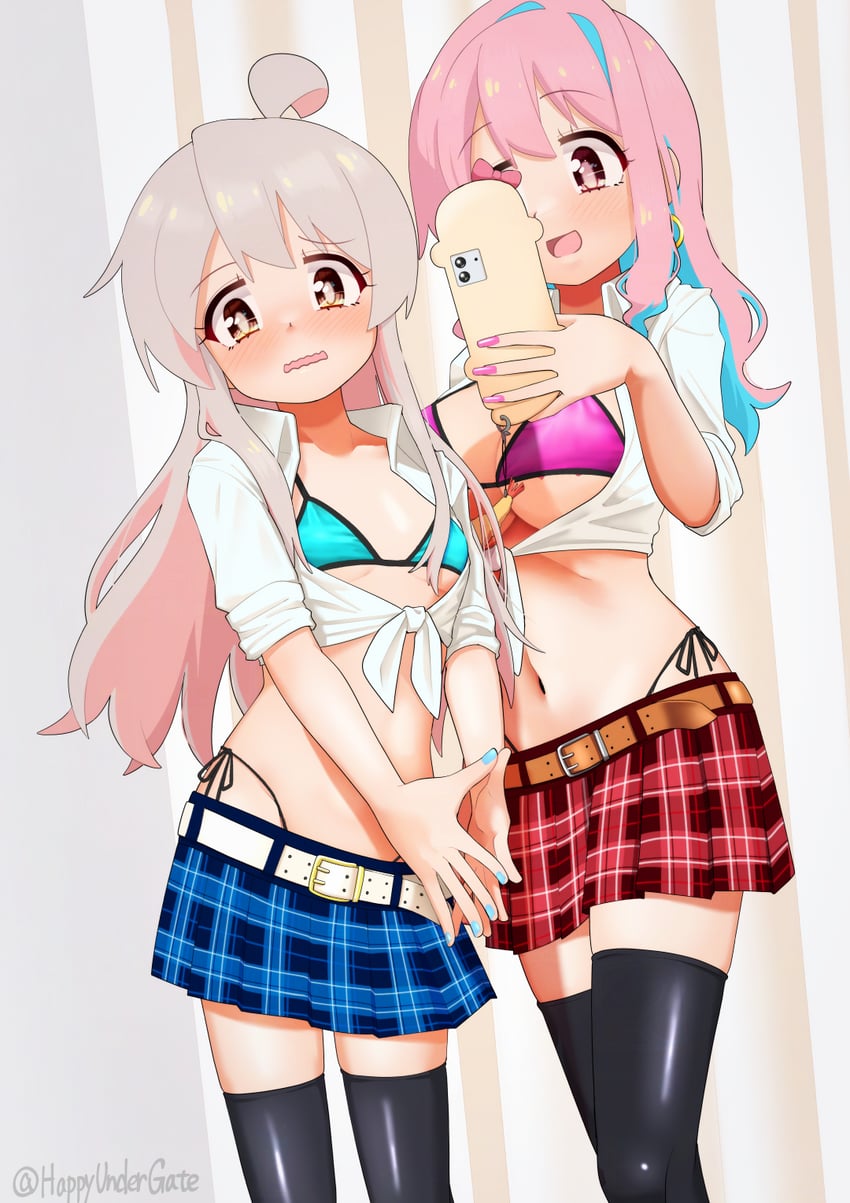 oyama mahiro and hozuki kaede (onii-chan wa oshimai!) drawn by happyundergate