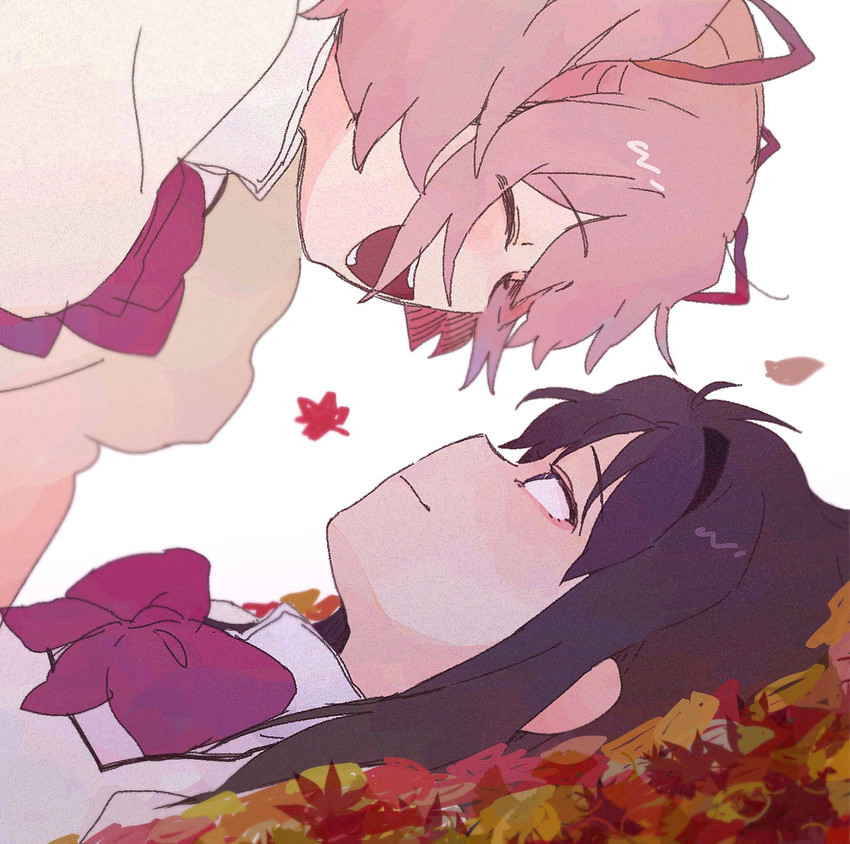 akemi homura and kaname madoka (mahou shoujo madoka magica) drawn by 89_(_26_mmm_)