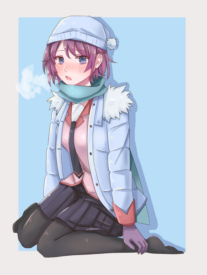 senjougahara hitagi (monogatari and 1 more) drawn by jmfz5558