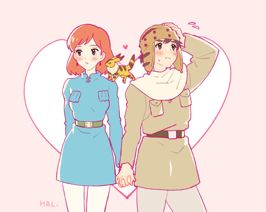 nausicaa, teto, and asbel (studio ghibli and 1 more) drawn by honoboooono