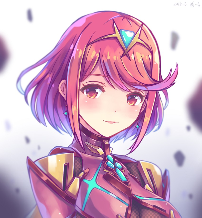 pyra (xenoblade chronicles and 1 more) drawn by zhandou_greymon