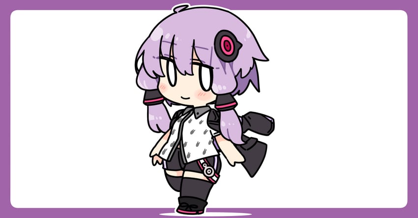 yuzuki yukari (vocaloid and 2 more) drawn by ini_(inunabe00)