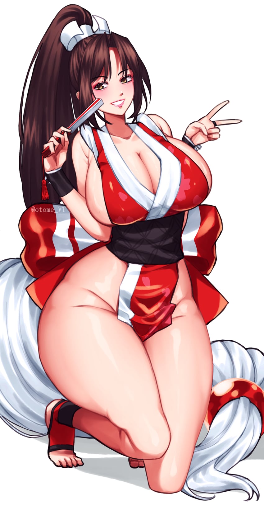 shiranui mai (street fighter and 2 more) drawn by otome_vt