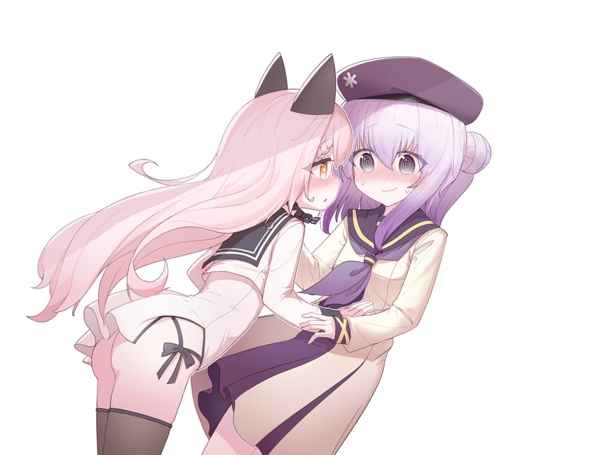 yukikaze and shimakaze (warship girls r) drawn by exhex_(hexieshizhe)