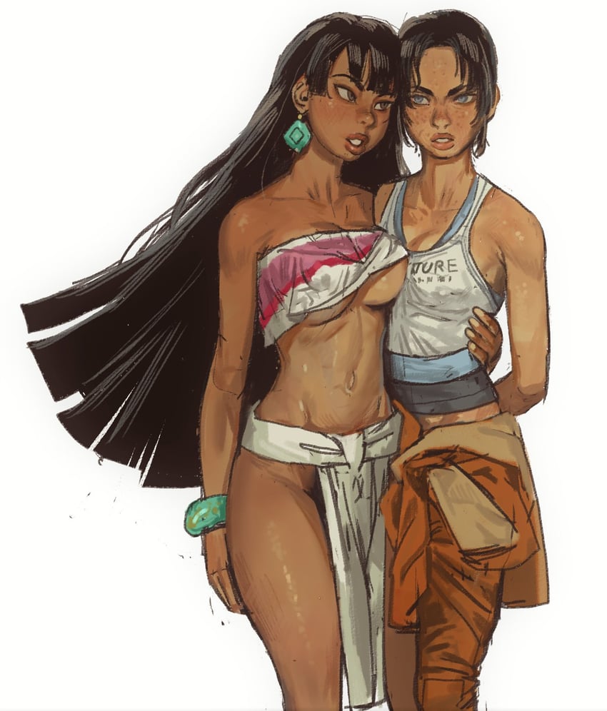 chel and chell (the road to el dorado and 1 more) drawn by mossacannibalis